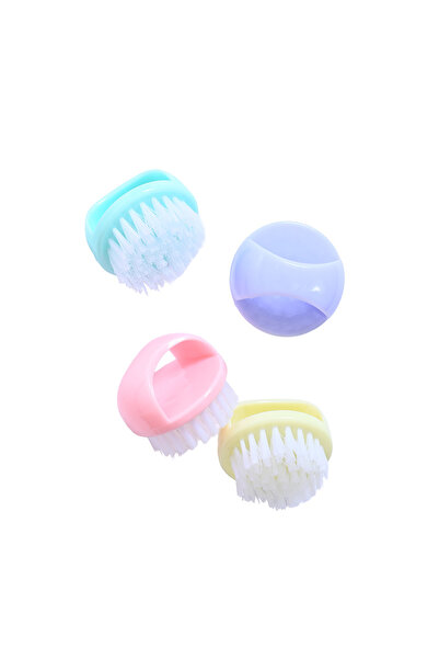 pasteel Set of Circular Brushes. 4 Pieces in Pastel Colors and Ergonomic Desi...