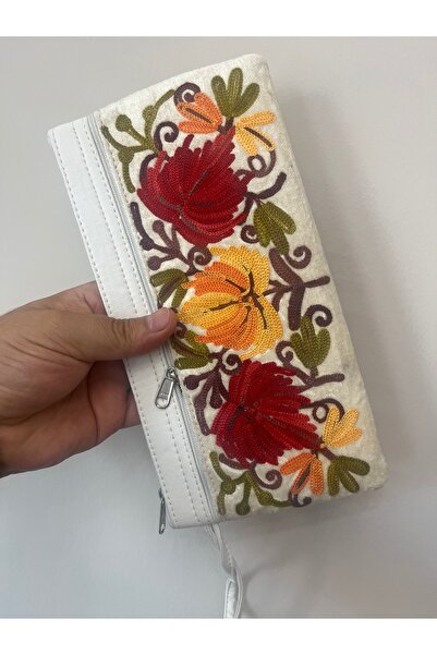 ARDSU Embroidered Velvet Portfolio Bag & Wallet