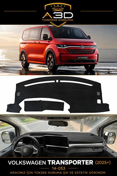 A3D TORPİDO KORUMA Volkswagen Transporter (2025+) Front Dashboard Protection ...