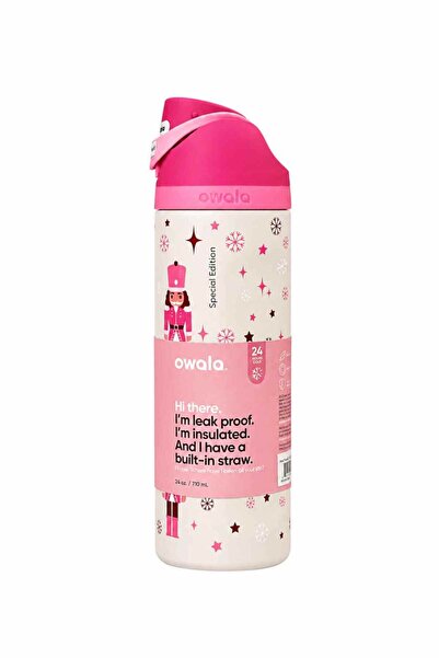 Alvora Owala FreeSip 24 OZ (710 ml) Desenli Paslanmaz Çelik Termos / Su Şişesi