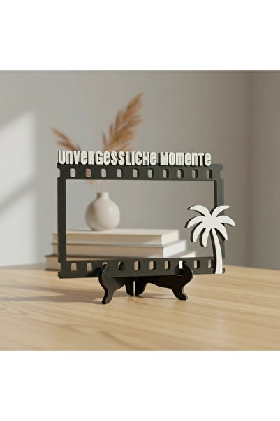 OEM Ramă Foto Decorativă design Bandă Film și Palmier cu Text Tematic - Olive...
