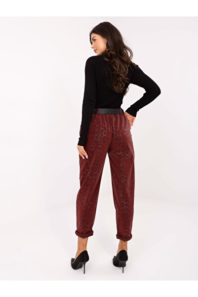 Factory Price Pantaloni Dama Bordo