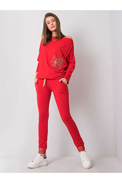 Factory Price Pantaloni Trening Dama Rosu