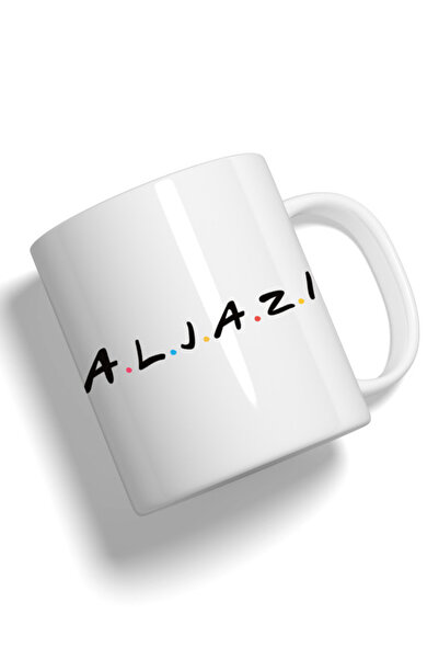 Generic كوب فاشون وورلد مطبوع عليه صورة أصدقاء عالية الجودة بالاسم ALJAZI