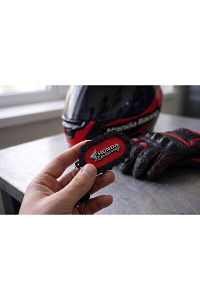 Ümraniye3d Honda Racing Team Chain Detailed Motorcycle Keychain