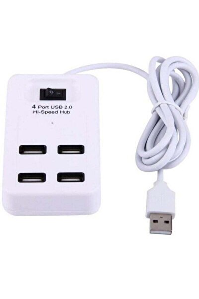 ELTRAZONE 4-Port USB 2.0 Hi-Speed Hub White