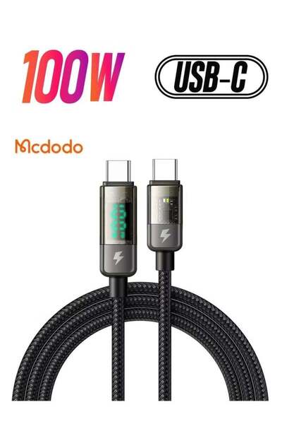 Mcdodo USB-C to USB-C Fast Charging Cable 100W PD 1.2m with Digital Display, ...