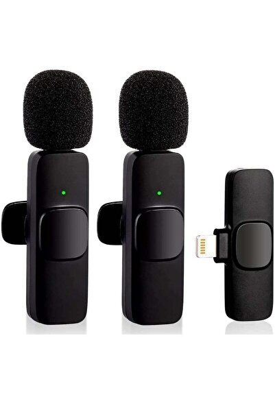 ELTRAZONE Wireless Microphone for iPhone iPad - Plug-Play, 2 Mics, Video Reco...