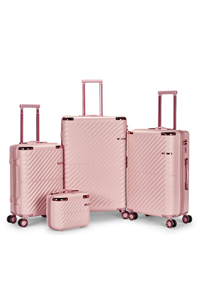 LİMRA Luxury 4-Piece Trolley Luggage Set with Modern Design and Durable Mater...
