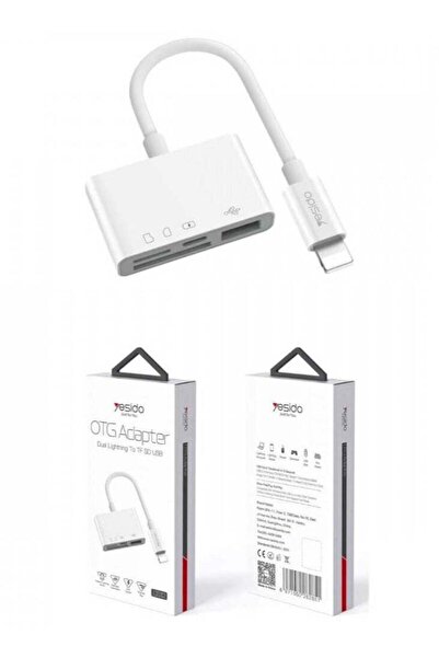 Yesido GS12 Lightning to USB Adapter | High-Speed OTG Adapter for iPhone & iP...