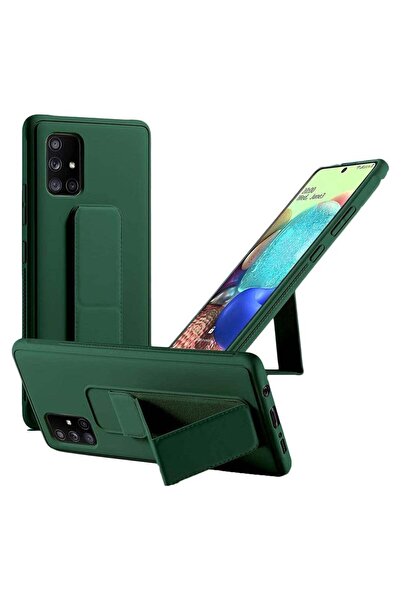 ELTRAZONE Galaxy A71 4G Magnetic Stand & Holder Case with Hand Strap Grip – G...