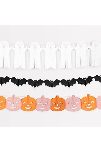 Yıldızan Edl Shop - Tissue Halloween Garlands - Cadılan Bayramı Hanging Ornam...