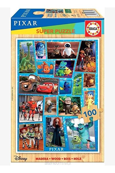 Educa Puzzle Educa 100 Piece Disney Pixar Wooden Kids Puzzle - Ages 6-8 - Gir...