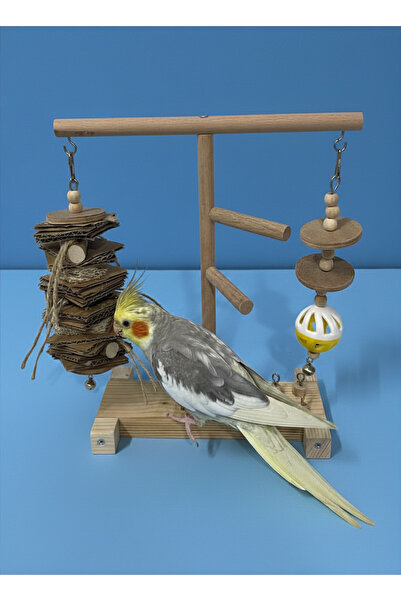 Paks Pet Wooden Bird Playground |   Budgie & Cockatiel |   Intelligence Toy S...