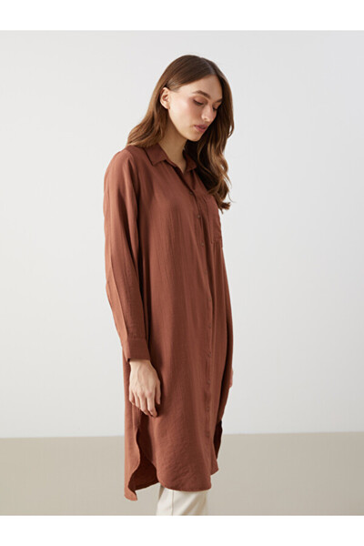 LC Waikiki Textured Crinkle Women's Shirt Tunic
