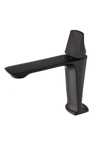 Velaris Baterie lavoar baie Alan negru mat, înălțime 175 mm, pipă 110 mm, mon...