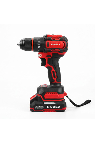 Rodex RDX3405 Çift Akülü Şarjlı Matkap Vidalama Seti - 2 Yıl Garantili -Plast...