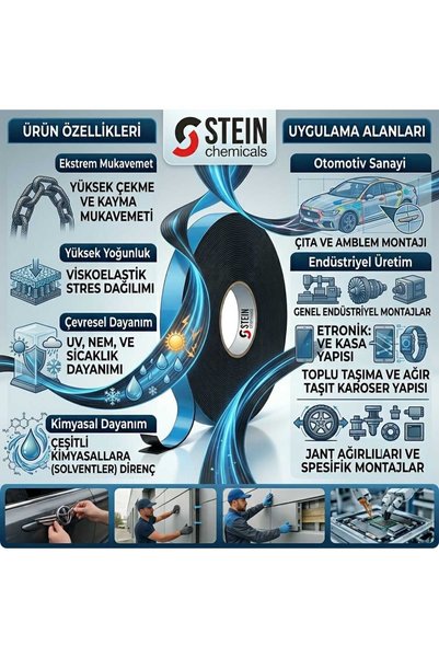 STEİN SST739 SST739 MODİFİYE AKRİLİKYAPIŞKANLI ÇOK GÜÇLÜ ISI, NEM, KİMYASALLA...