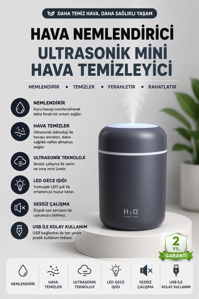 ÖZDELMARKT Otomatik Kapanmalı Hava Nemlendirici Cihaz