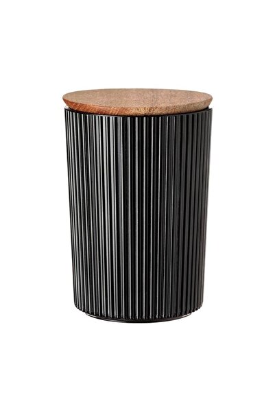 OEM Borcan de depozitare din sticlă, cu capac din lemn, 900ml, practic pentru...
