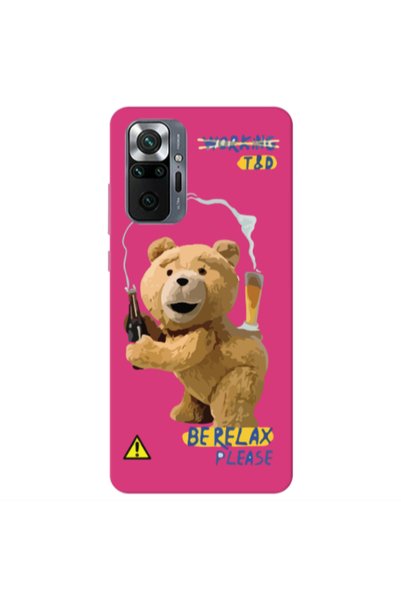 Other Xiaomi Redmi Note 10 Pro 4G Be Relax Fuchsia Colored Silicone TPU Θήκη