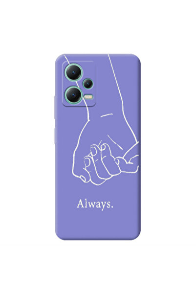 Other Xiaomi Redmi Note 12 Pro 5G Always Purple Colored Silicone TPU Θήκη