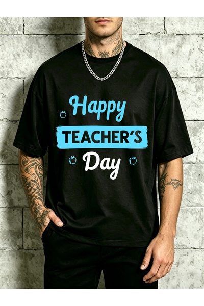 212Wear Happy Day Design Men Round Neck T Shirt Loose Fit 100 Percent Fashion...
