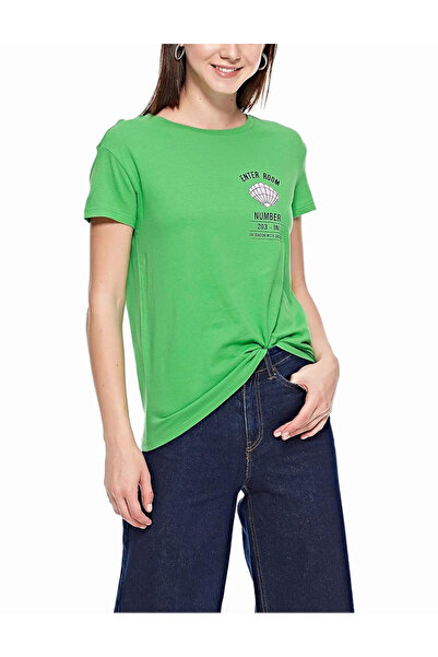 Evendi T-Shirt - Πράσινο - Χαλαρή εφαρμογή