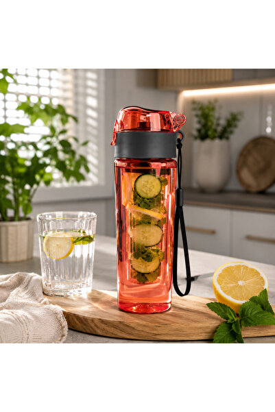 Bk Gift 800 ml Detoks Suluk Süzgeç Hazneli BPA İçermez Sızdırmaz Spor Matara ...