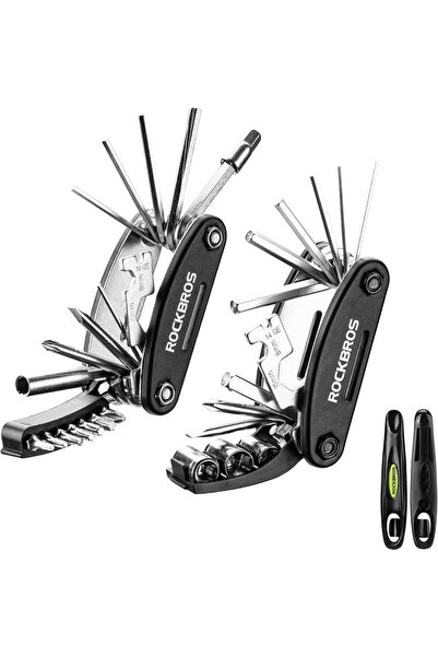 ROCKBROS 16 In 1 Multi-Function Bike Tool Kit - Portable Foldable Bike Multit...