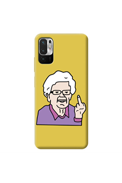 Other Xiaomi Redmi Note 10 Pro 5G Crazy Granny Yellow Colored Silicone TPU Θήκη