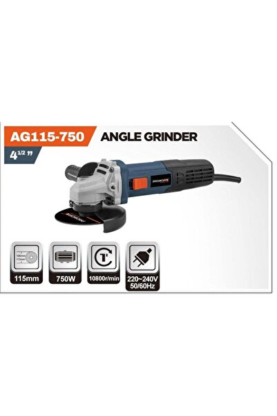 PROWORX AG115-750 Angle Grinder 4.5 Inch 750W – 115mm Heavy Duty Electric Gri...