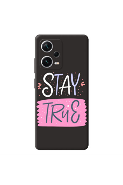 Other Xiaomi Poco X5 Stay True Black Colored Silicone TPU Θήκη