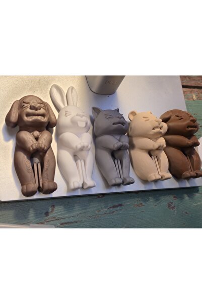 bambam 3d Packaging Lock in the Form of an Animal Kingdom, Set of 5 Products,...