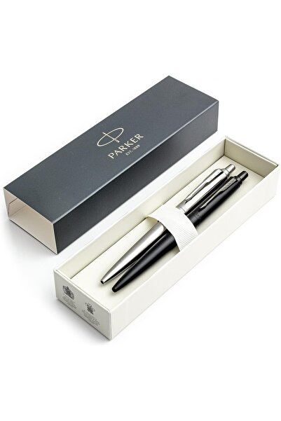 Parker Jotter XL Ballpoint Pen Set | Monochromatic Stainless Steel and Black ...