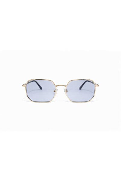 OEM Ochelari de soare unisex UV400, model geometric elegant, rama aurie, lent...