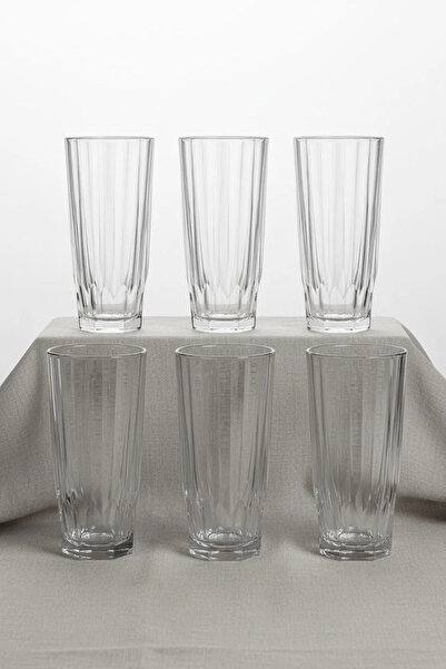 Paşabahçe Diamond 6-Pack 315 Cc Embossed Glass Water and Soft Drink Glass wit...