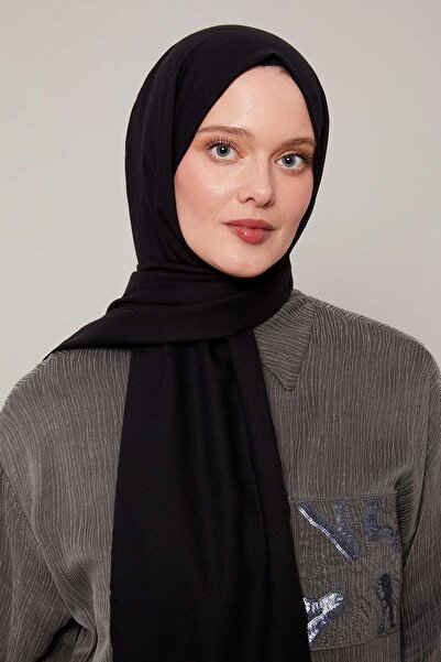 Levidor شال تينسل أسود سادة