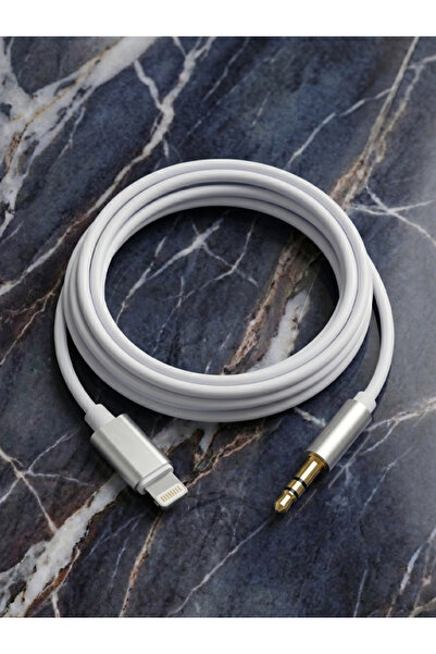 ERDİNEKS iPhone Compatible Lightning to Aux 3.5mm In-Car Music Cable - Plug-A...