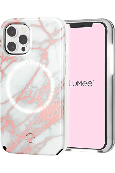 Case-Mate غطاء هاتف LuMee Halo Light Up للتصوير الذاتي لآيفون 12 برو ماكس (5G...