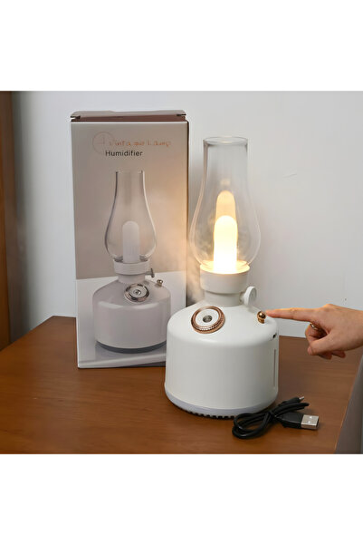 Generica Led Lantern-Shaped Lampshade with Built-In Incense Burner White – Wa...