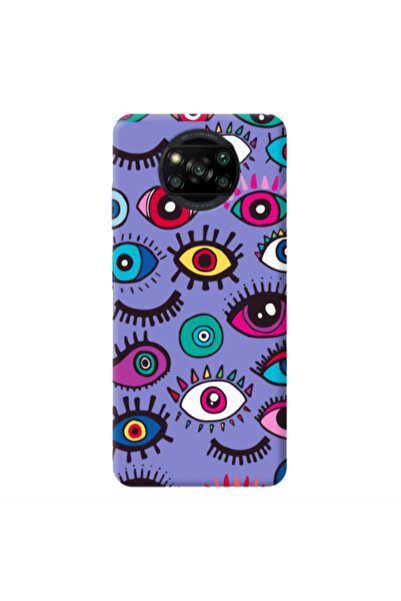 Other Xiaomi Poco X3 /X3 Pro Multiple eyes Purple Colored Silicone TPU Θήκη