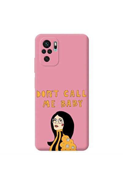 Other Xiaomi Redmi Note 10S Call me baby Pink Colored Silicone TPU Θήκη