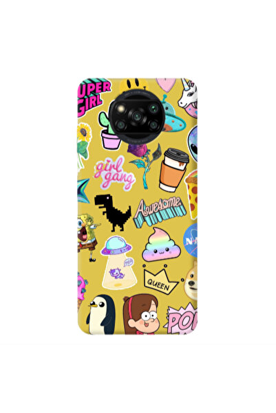 Other Xiaomi Poco X3 /X3 Pro Cartoon queen Yellow Colored Silicone TPU Θήκη