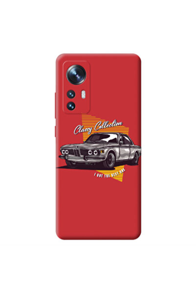 Other Xiaomi Mi 12 Classy Collection Red Colored Silicone TPU Θήκη