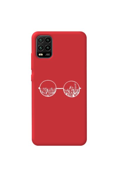Other Xiaomi Mi 10 Lite Sunglasses Red Colored Silicone TPU Θήκη