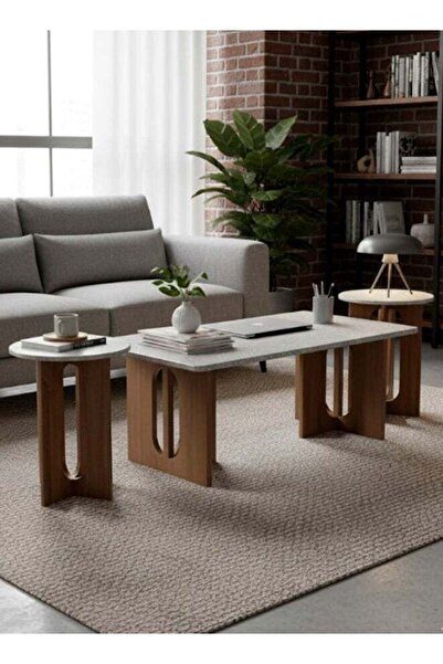 Living Serving Table Set 1+2 Room , BIG-120x60x45, SMALL- 40x55 CM