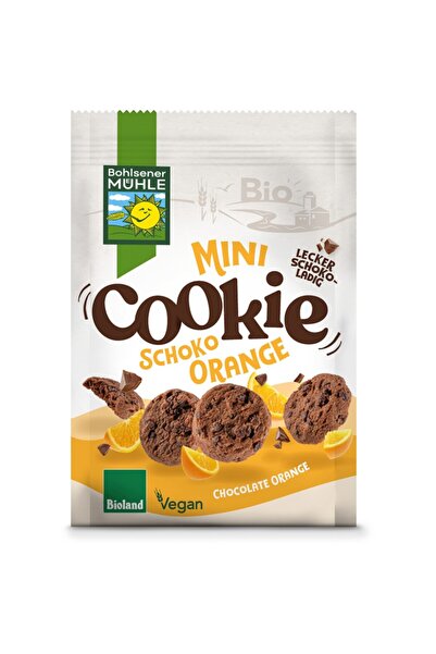 MÜHLE Mini biscuiti vegani cu ciocolata si portocale,
