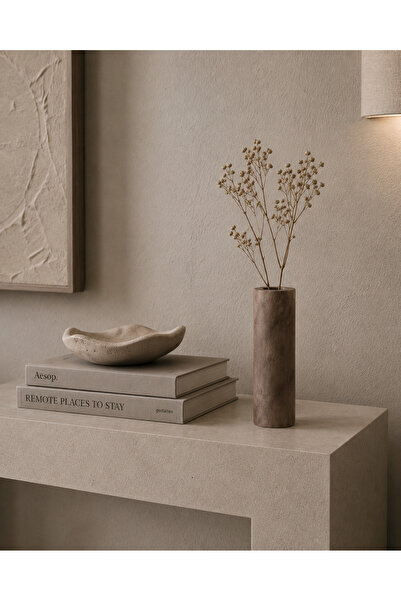 Lazuran Studio Vază decorativă din beton – Stâlp |   Marmură II |
