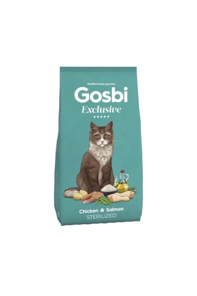 Gosbi غوسبي طعام جاف للقطط المعقمة بالدجاج والسلمون 1.5kg انتاج اسبانيا